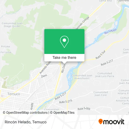 Rincón Helado map