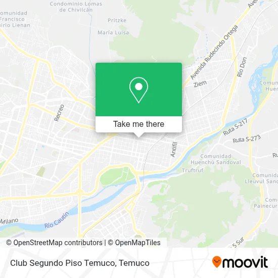 Club Segundo Piso Temuco map