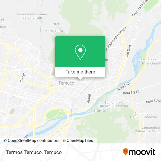 Termos Temuco map