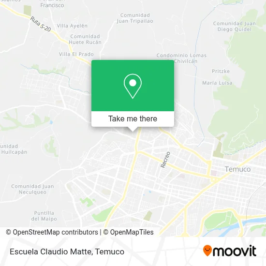 Escuela Claudio Matte map