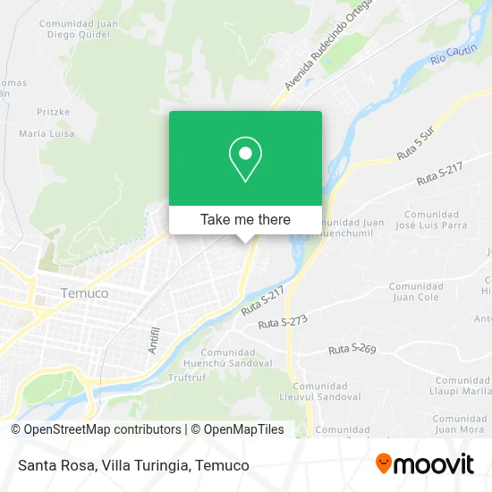 Santa Rosa, Villa Turingia map