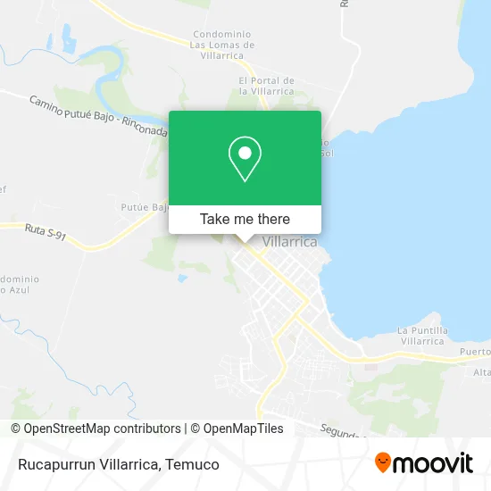 Rucapurrun Villarrica map
