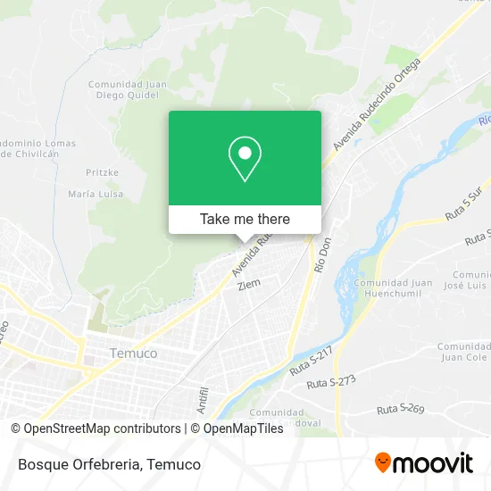 Bosque Orfebreria map