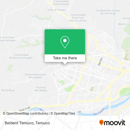 Beldent Temuco map