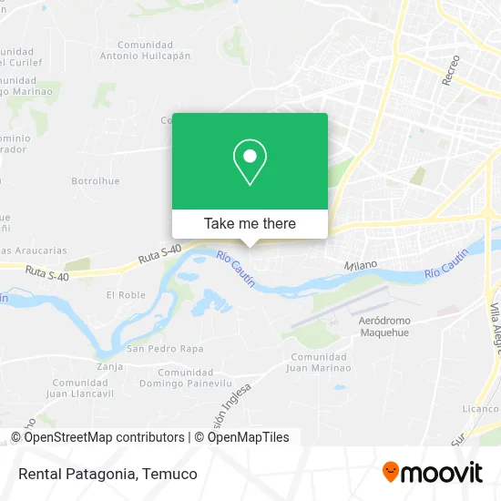 Rental Patagonia map