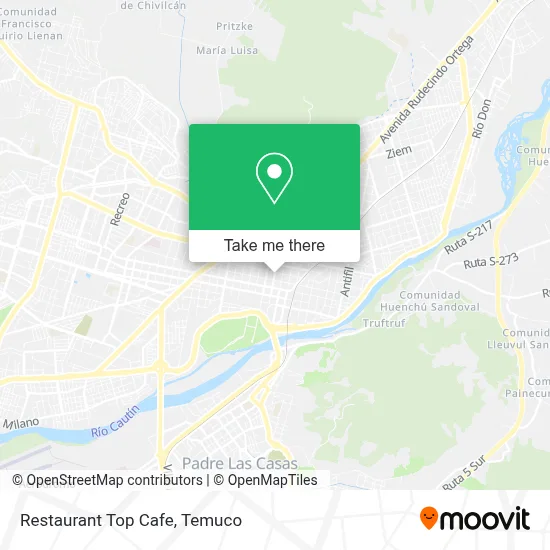 Restaurant Top Cafe map
