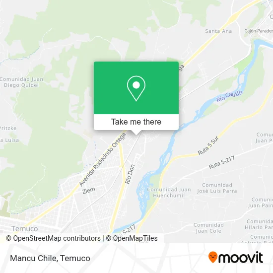 Mancu Chile map