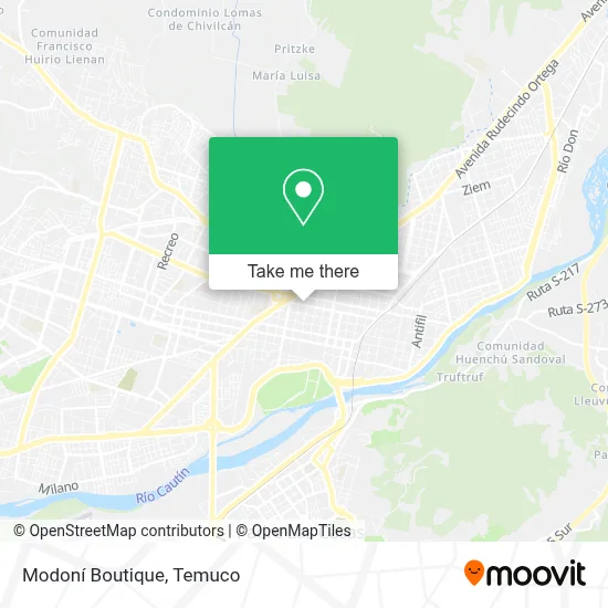 Modoní Boutique map