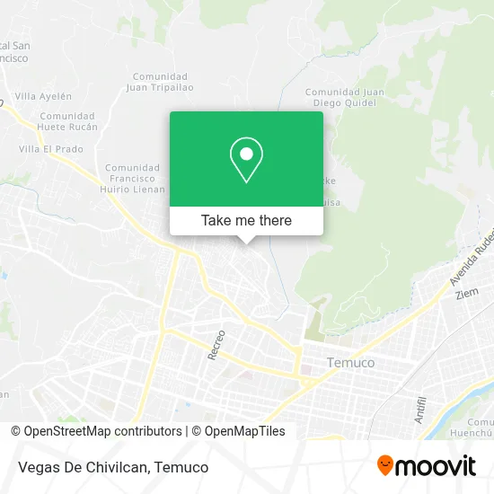 Vegas De Chivilcan map