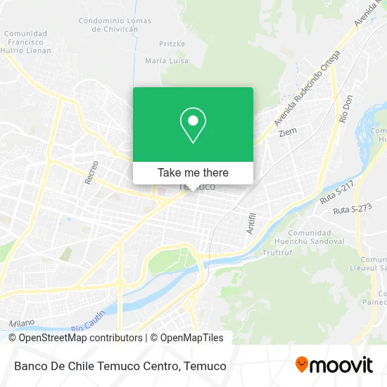 Banco De Chile Temuco Centro map