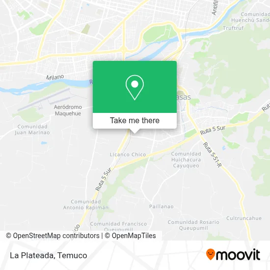 La Plateada map