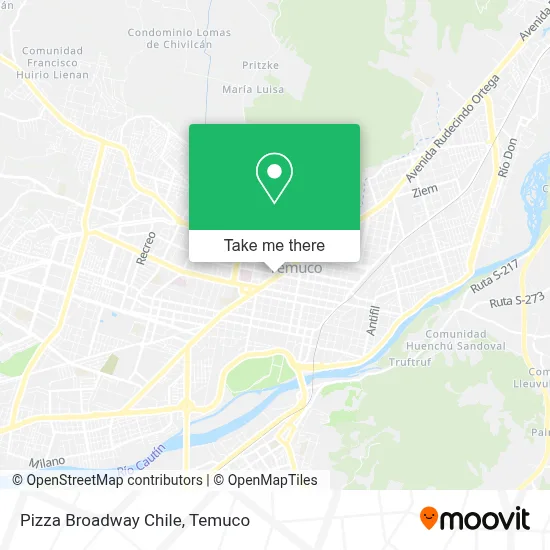 Pizza Broadway Chile map