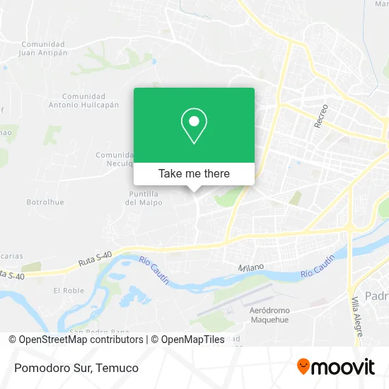 Pomodoro Sur map
