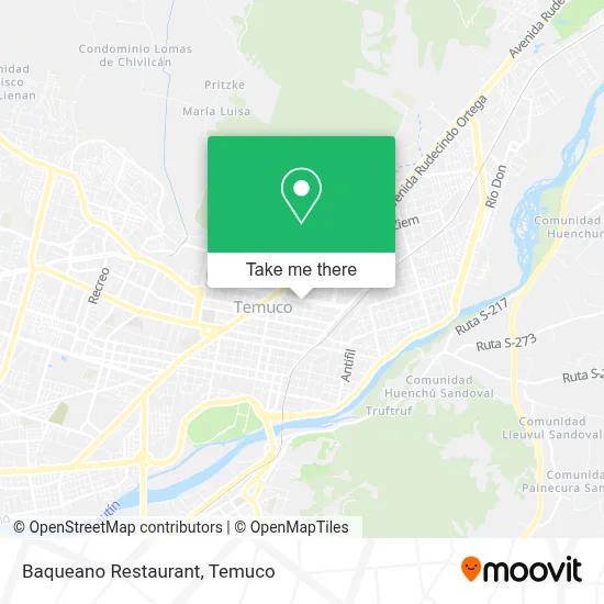 Baqueano Restaurant map