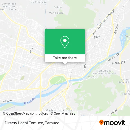 Directv Local Temuco map