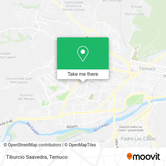 Tiburcio Saavedra map