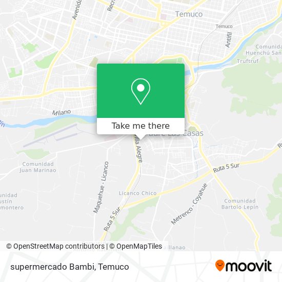 supermercado Bambi map