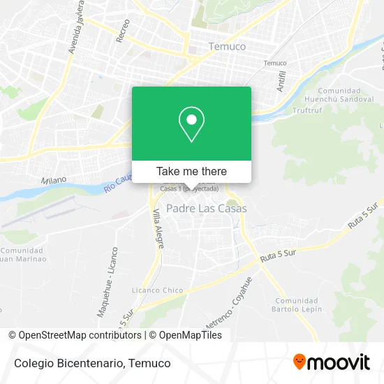 Colegio Bicentenario map