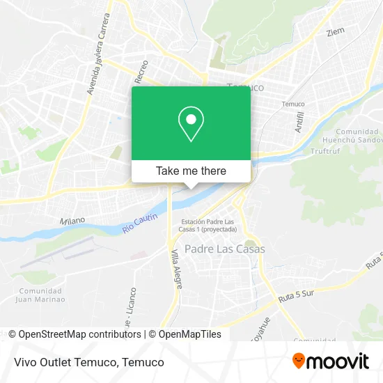 Vivo Outlet Temuco map