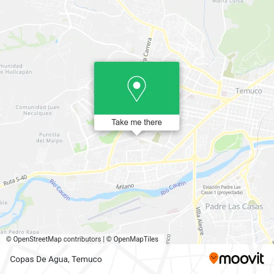 Copas De Agua map