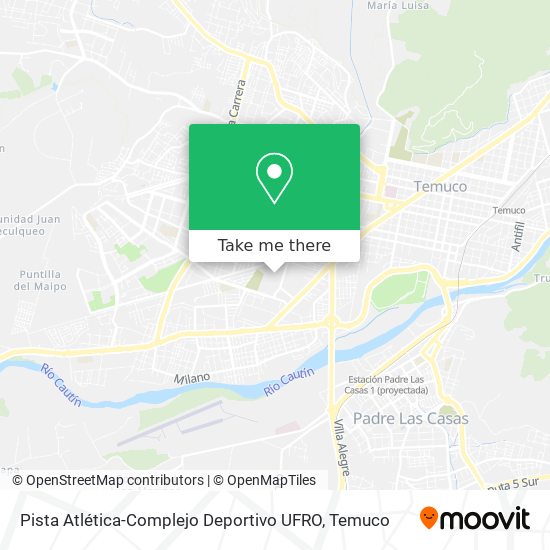 Pista Atlética-Complejo Deportivo UFRO map