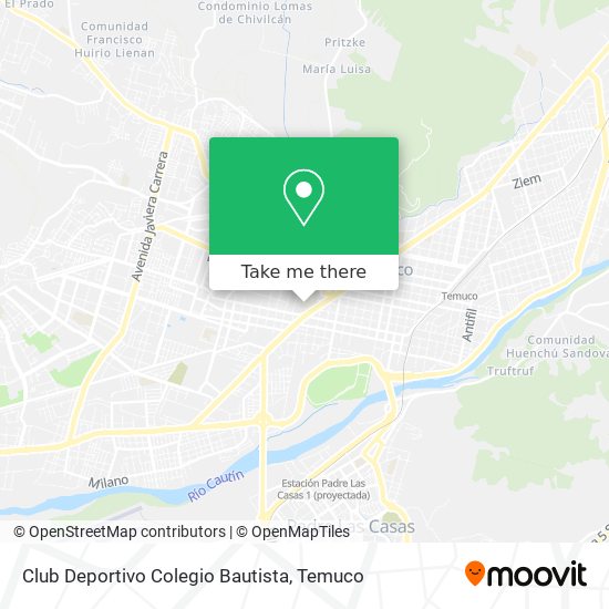 Mapa de Club Deportivo Colegio Bautista