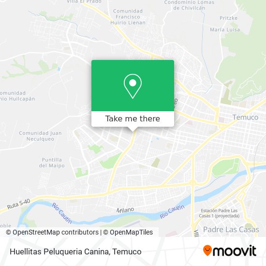 Mapa de Huellitas Peluqueria Canina