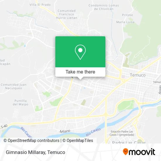 Gimnasio Millaray map