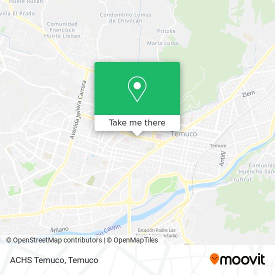 ACHS Temuco map