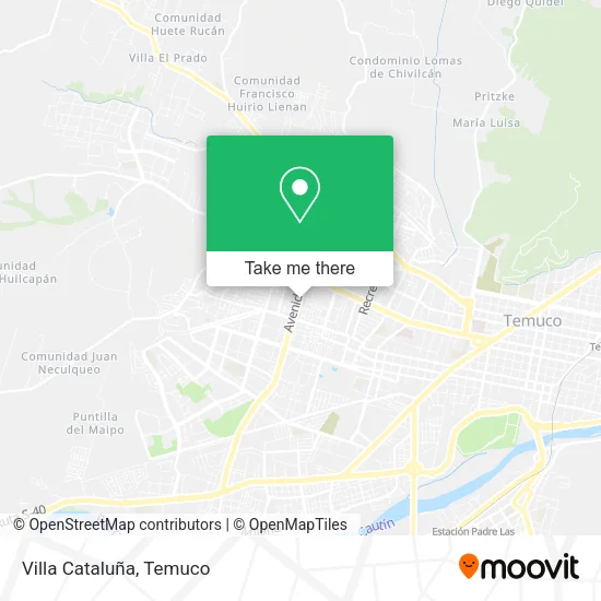 Villa Cataluña map