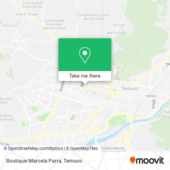 Mapa de Boutique Marcela Parra