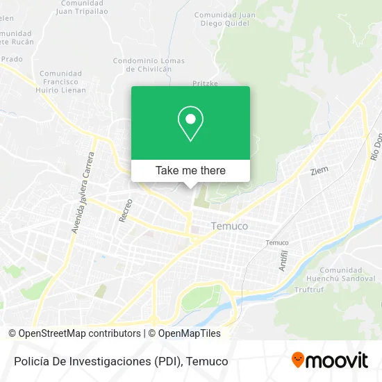 Policía De Investigaciones (PDI) map