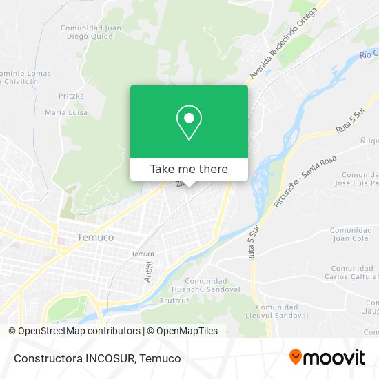 Constructora INCOSUR map