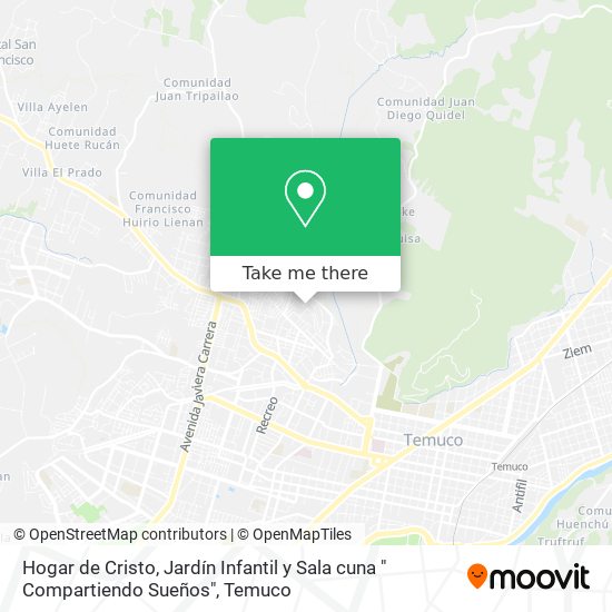 Hogar de Cristo, Jardín Infantil y Sala cuna " Compartiendo Sueños" map