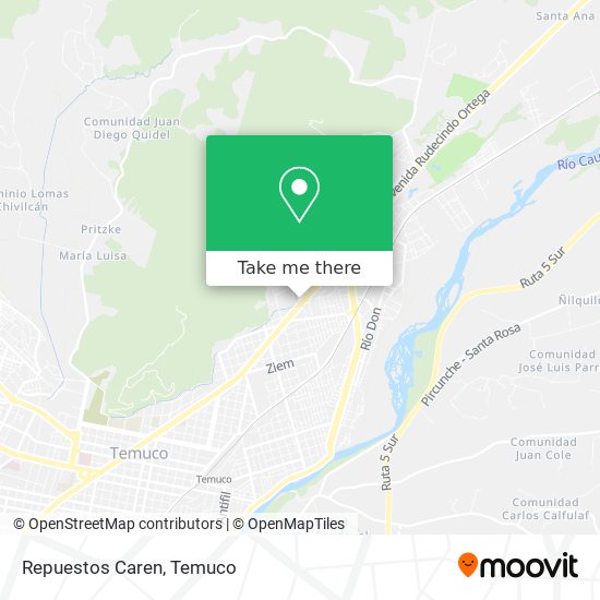 Repuestos Caren map