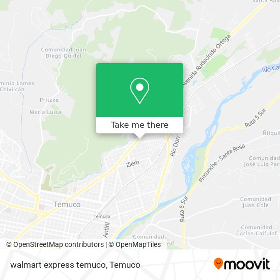 walmart express temuco map