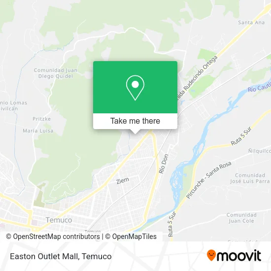 Mapa de Easton Outlet Mall