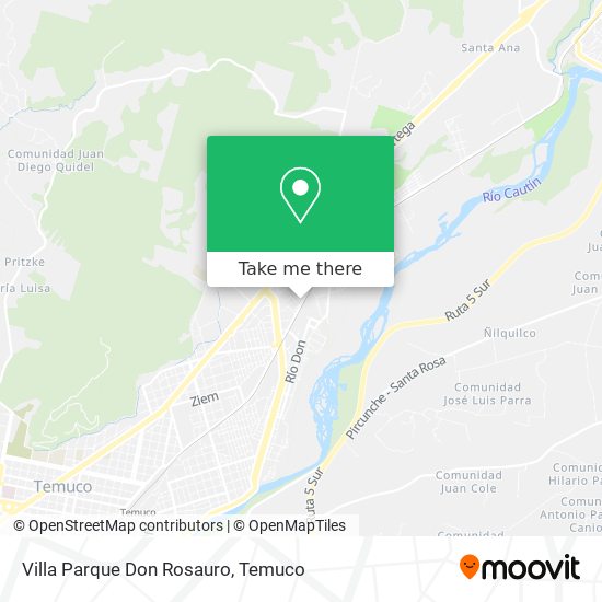 Mapa de Villa Parque Don Rosauro