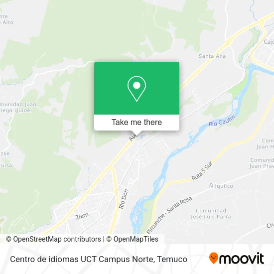 Centro de idiomas UCT Campus Norte map