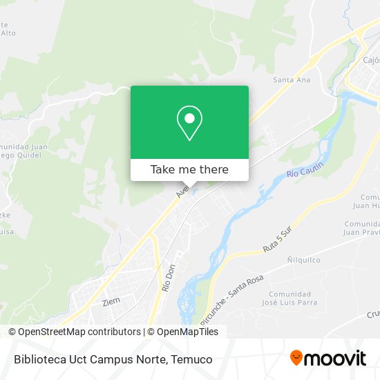 Biblioteca Uct Campus Norte map