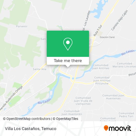 Mapa de Villa Los Castaños