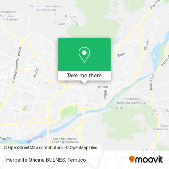 Mapa de Herbalife Oficina BULNES