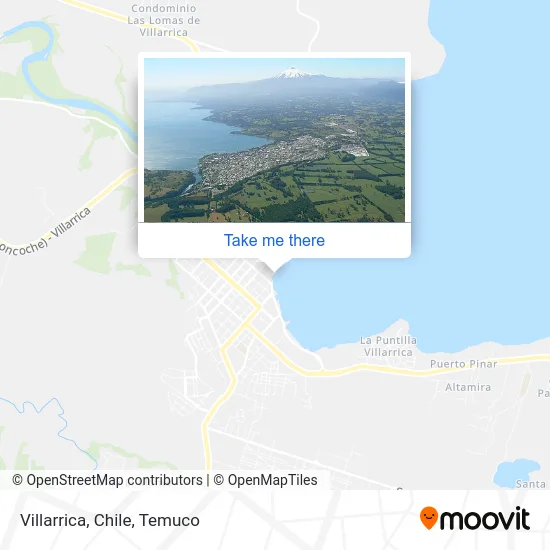 Villarrica, Chile map