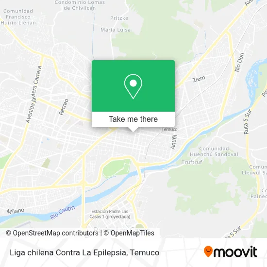 Liga chilena Contra La Epilepsia map