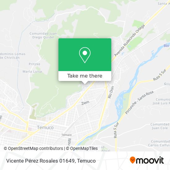 Mapa de Vicente Pérez Rosales 01649