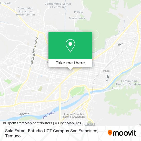 Sala Estar - Estudio UCT Campus San Francisco map