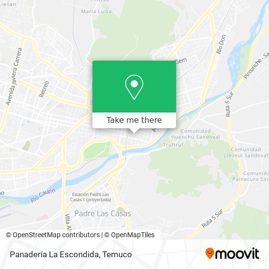 Mapa de Panadería La Escondida