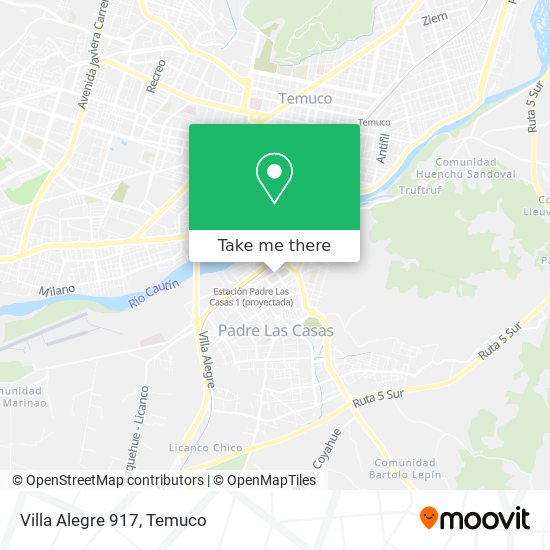 Villa Alegre 917 map