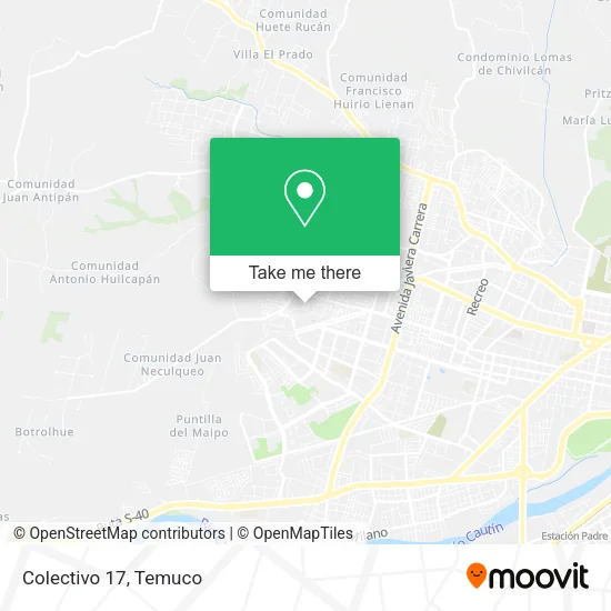 Colectivo 17 map