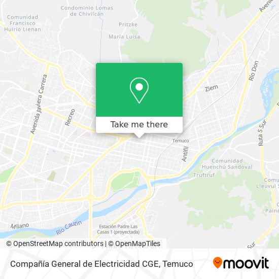 Compañía General de Electricidad CGE map